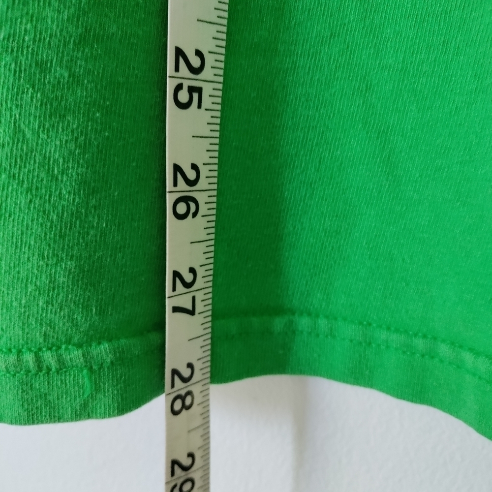 Green cotton t-shirt Tennis M - Picture 5 of 6